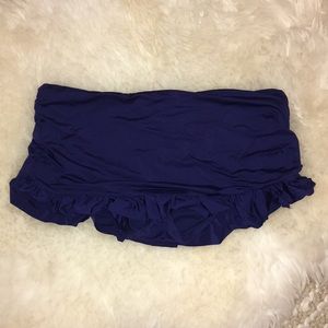 New Navy blue skirt bikini bottoms swimsuit S